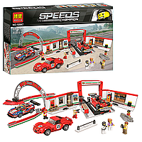 Конструктор Speeds 10947 (18/2) "Пит-стоп" 883 деталі, у коробці для Лего Lego