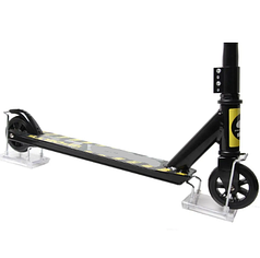 Трюковий легкий алюмінієвий самокат від 7 років Scale Sports Tornado чорний із заднім гальмом, середній відолень