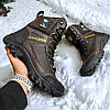 Чоловічі тактичні берці зимові на хутрі коричневі, військові черевики з гербом зима, розмір 40 41 42 43 44 45, фото 5