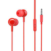 Наушники HOCO M14 Inital Sound mini-jack red (with mic)