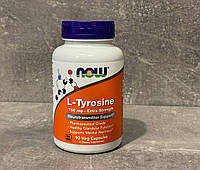 NOW Foods, Л-тирозин, L-tyrosine усиленное действие, 750 мг, 90