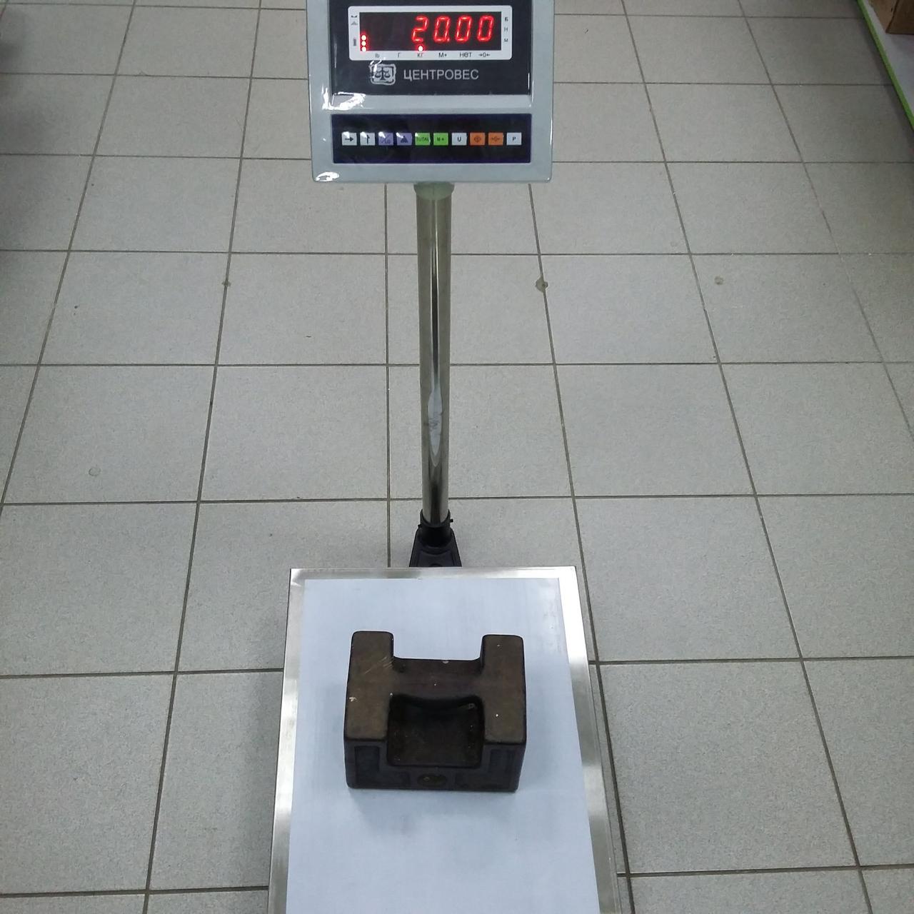 Весы товарные повышенной точности Центровес ВПЕ-405-В 300кг (400х500мм) - фото 1 - id-p198485207