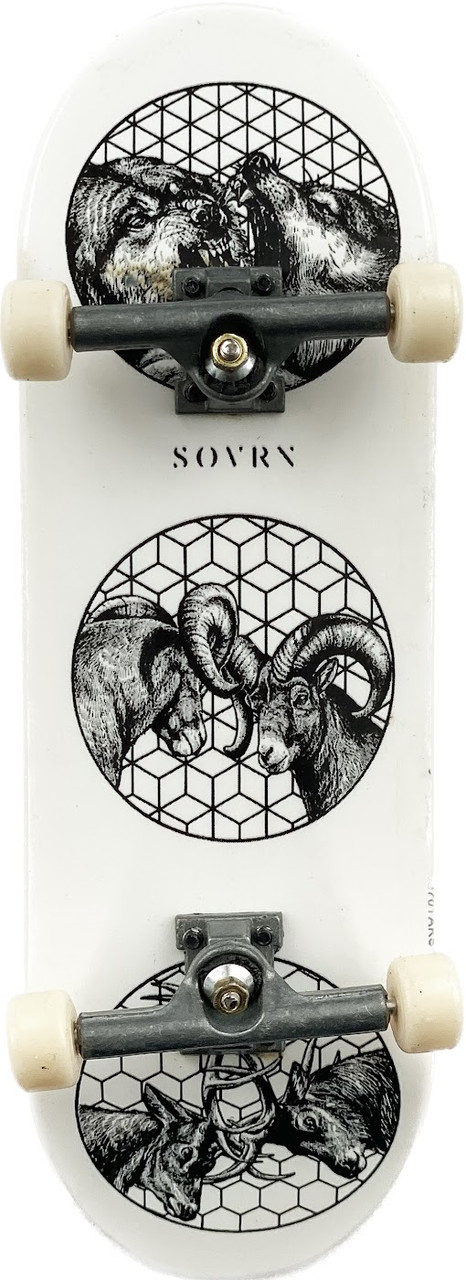 Фінгерборд Tech Deck SOVRN Skateboards Animal Wht, фото 1