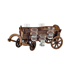 Міні бар подарунковий набір барик Фіра нова з чарками (135*355*195мм) FL221