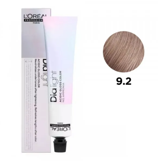 Гель-фарба без аміаку L&apos;Oreal Professionnel DIA Light №9.2 Світлий перламутровий блондин 50 мл
