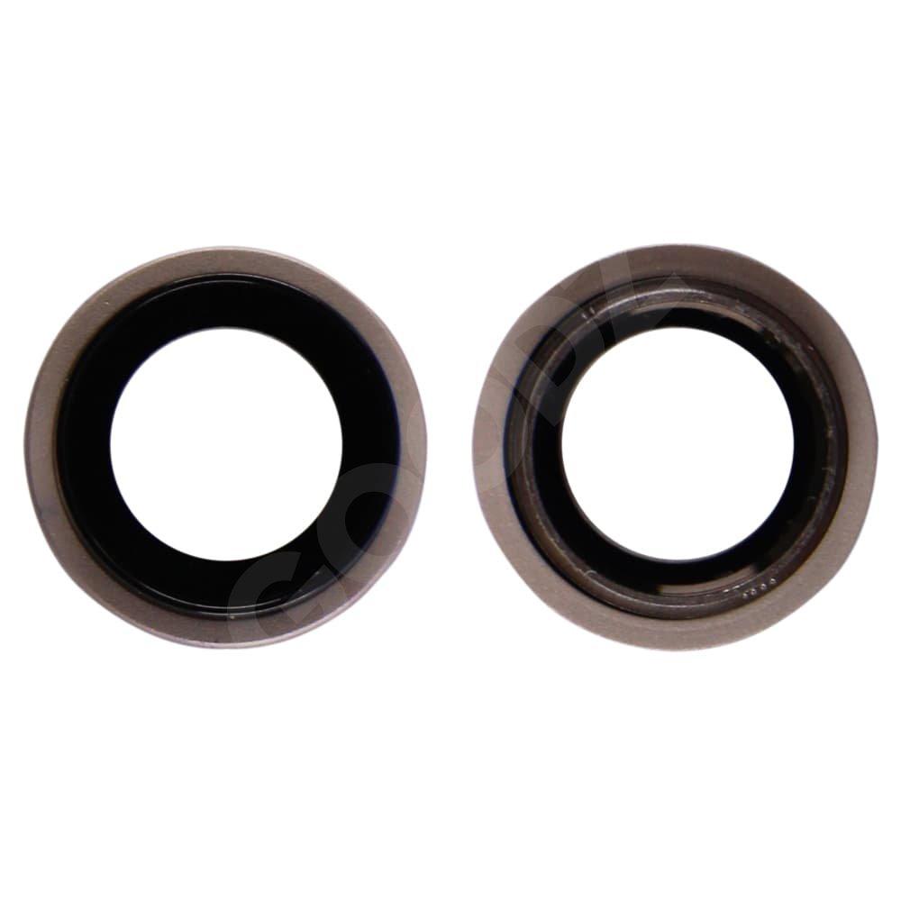 Скло камери для iPhone 11, колір срібло, з кільцем у комплекті, 2 шт., фото 1