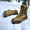 Чоловічі тактичні берці зимові на хутрі койот з гербом, військові черевики, армійське азуття на зиму, розмір 40-46, фото 4
