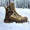 Чоловічі тактичні берці зимові на хутрі койот з гербом, військові черевики, армійське азуття на зиму, розмір 40-46, фото 3