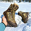 Чоловічі тактичні берці зимові на хутрі койот з гербом, військові черевики, армійське азуття на зиму, розмір 40-46, фото 2