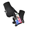 Чорні універсальні, спортивні, зимові рукавички з сенсором для телефону. Чорні жіночі жіночі чоловічі рукавички., фото 8