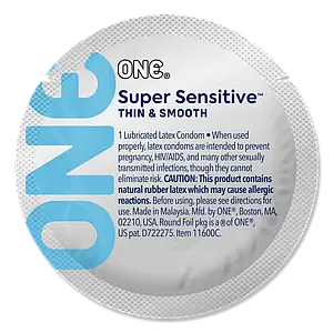Презервативи ONE Super Sensitive 5 штук ультрамʼякі американські оригінал (упаковка пакет)
