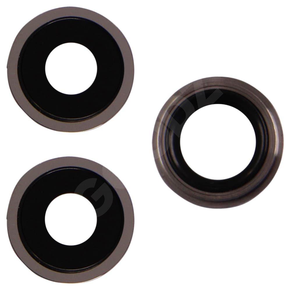 Скло камери з кільцем (3 шт.) для iPhone 11 Pro 11 Pro Max, колір срібло, фото 1