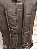 Рюкзак ролтоп Mycare 1123 міський вологостійкий колір чорний 30 л, фото 4