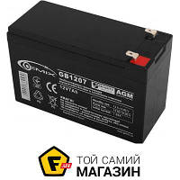 Аккумулятор для ИБП Gemix GB1207 12V/7Ah AGM black