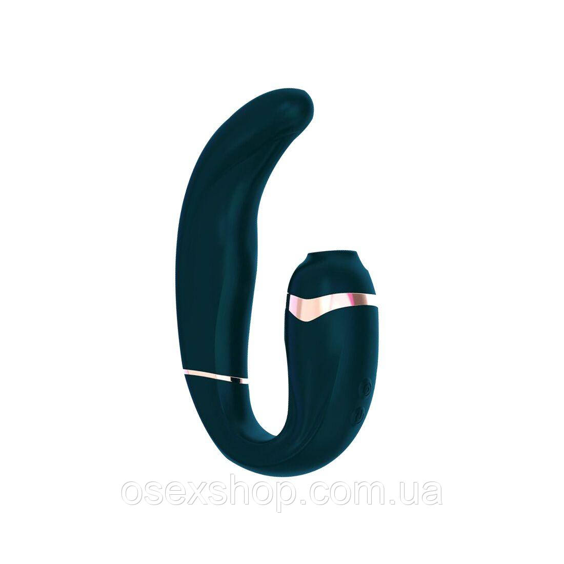 Пульсатор із вакуумною стимуляцією клітора Adrien Lastic My G (Teal), фото 1