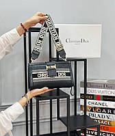 Сумочка женская черная Christian Dior Сумка маленькая Кристиан Диор Кросс-боди Клатч Люкс качество