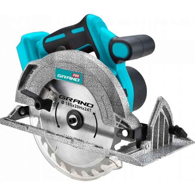 Пила дискова акумуляторна GRAND ПД-20 BL/PRO (1 АКБ 20 В/4 Ач + зарядне ЗУ-20/2.4, безщіткова), фото 1