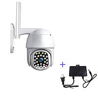 Уличная IP WiFi Camera 555G поворотная камера видео наблюдения для дома и офиса + блок питания