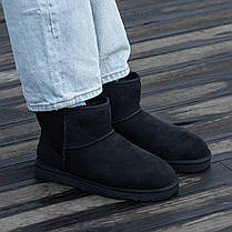 Зимові Черевики UGG Classic Mini Black / УГГ Класік Міні Чорні, фото 5
