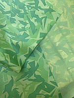 Флизелин (Спанбонд) Зеленый камуфляж №3, ширина 1м, плотность 70г/пог.м, длина рулона 300м
