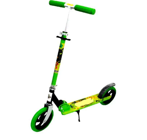Міський складаний дитячий самокат із регулюванням висоти керма та поліуретановими колесами Scooter 460 (зелений)