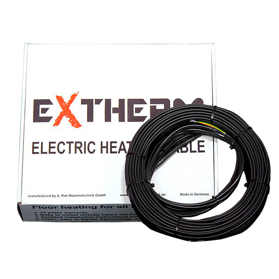 Нагрівальний двожильний кабель для теплої підлоги EXTHERM ETC ECO 20-300, 300 Вт