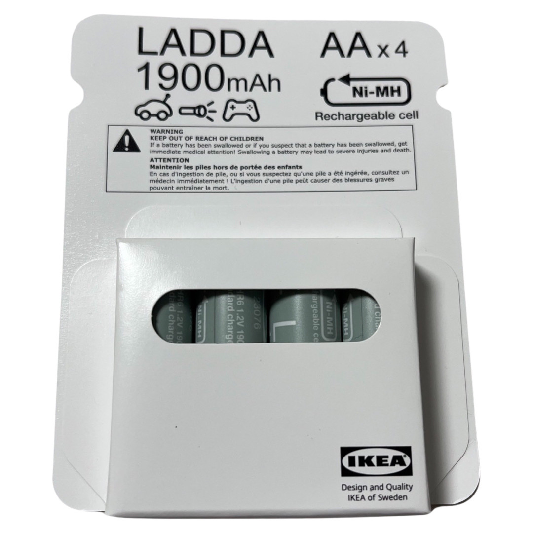 Акумулятори 4 шт., IKEA LADDA HR06 panasonic eneloop AA 1.2V, 1900mAh