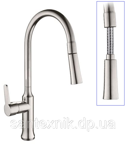 Змішувач для кухні Zegor GUF4-А129 хромований, фото 1