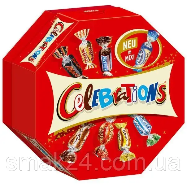 Шоколадні цукерки "Торжества" Celebrations 186г Німеччина