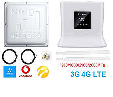4G комплект для інтернета з WiFi стаціонарним роутером Tianjie CPE 906-3, гарантія