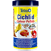 Корм для всех видов аквариумных цихлид в гранулах для яркости окраса Tetra Cichlid Colour 500 мл