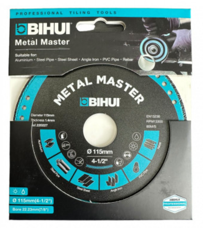 Диск алмазний універсальний BIHUI METAL MASTER 115x1,4x22,23 мм