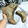 Чоловічі тактичні берці зимові на хутрі койот/пиксель з гербом, військові черевики, розмір 40 41 42 43 44 45 46, фото 5