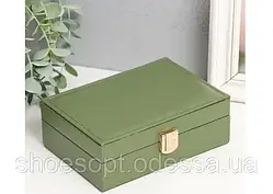 Скринька для прикрас 16,5х11,5х6 см, відділення для сережок