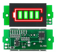 Индикатор уровня заряда 18650 Li-Ion аккумулятора 1S-8S