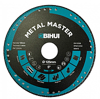 Диск алмазний BIHUI METAL MASTER 125x1,4x22,23 мм, cухой/мокрый рез