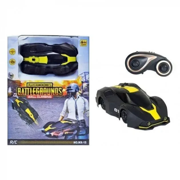 Дитяча антигравітаційна машинка Battlegrounds MX-15 на радіокеруванні, їздить по стінах і стелі