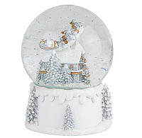 Снігова куля "Біла казка", куля зі снігом, декор на новий рік, новорічний декор