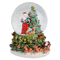 Снігова куля "Проздник наближається", куля зі снігом, декор на новий рік, новорічний декор