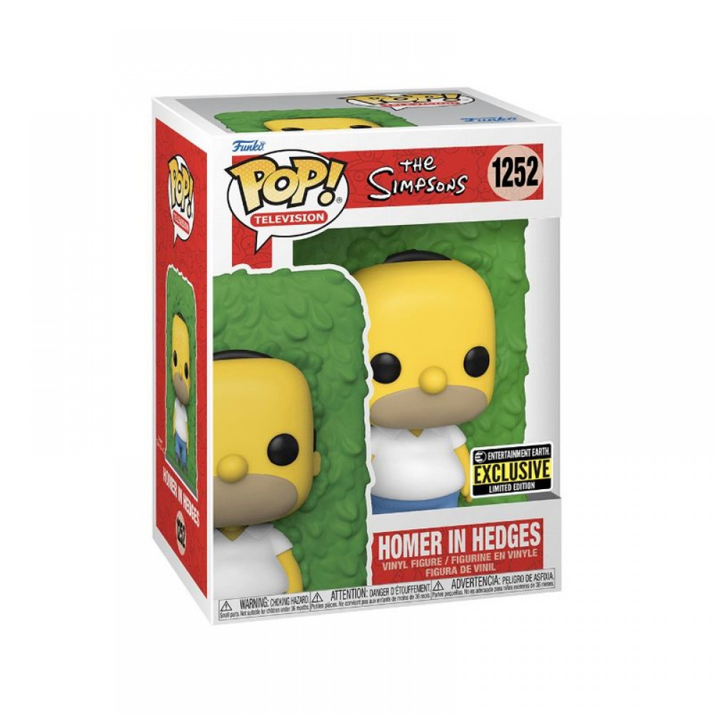 FUNKO POP SIMPSONS HOMER IN HEDGES