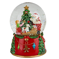 Снежный шар "Воспоминания детства", шар со снегом, декор на новый год, новогодний декор