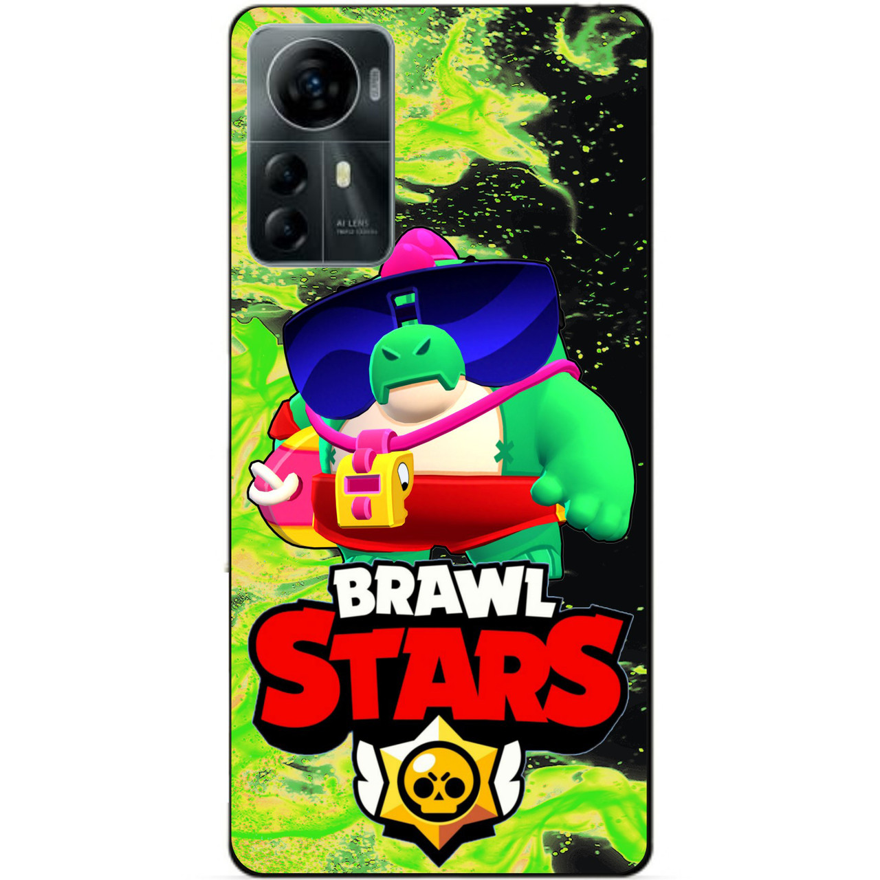 Силіконовий бампер чохол для ZTE Blade A72S з Героєм Бравл Базз