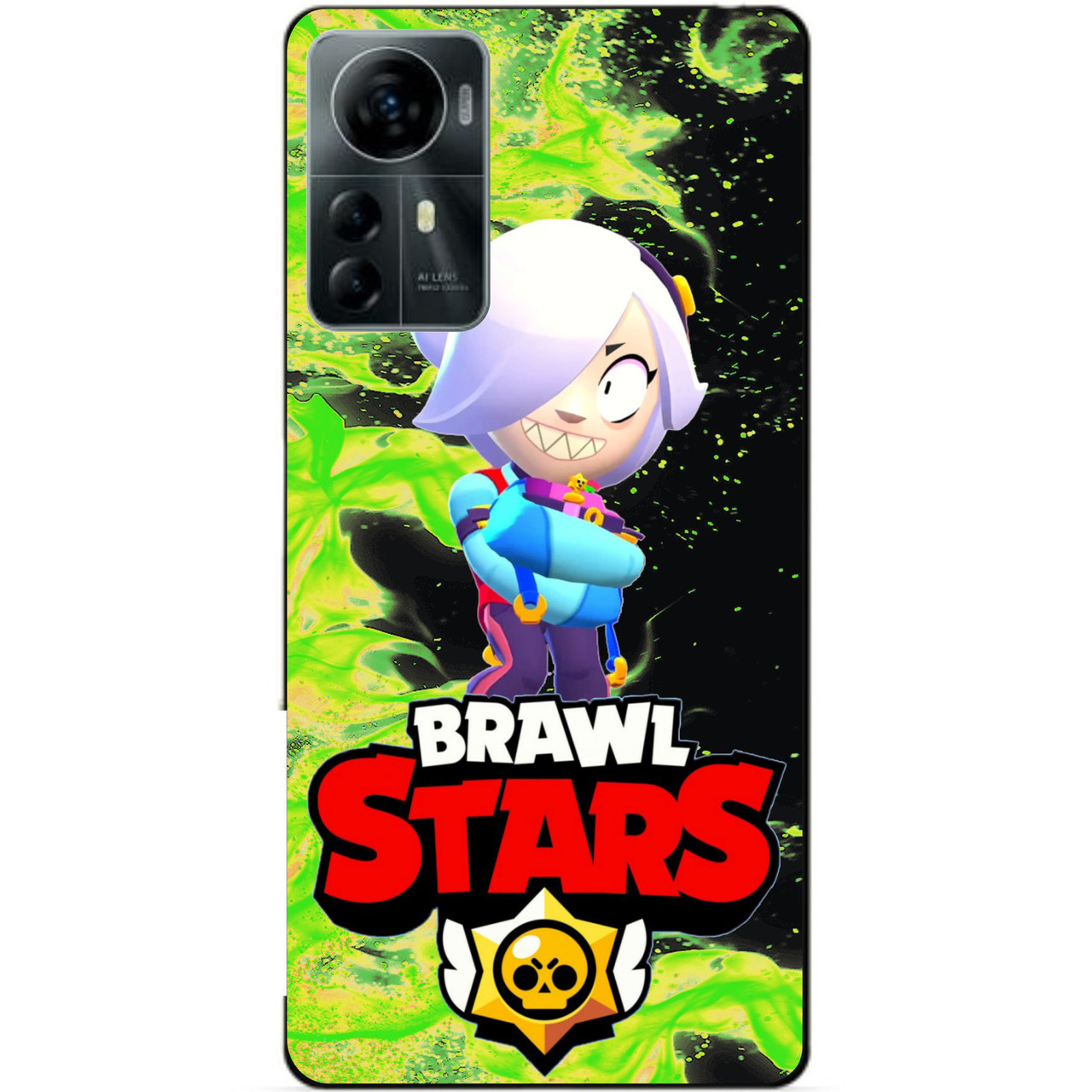 Силіконовий бампер чохол для ZTE Blade A72S з Героєм Бравл Колетт