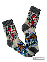 Теплі жіночі шкарпетки з овечої шерсті  Жіночі шкарпетки