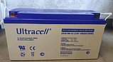Акумуляторна батарея Ultracell UCG150-12 GEL 12 V 150 Ah для інвертора / ДБЖ, фото 3
