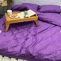 Постільна білизна Сатин-страйп Бузковий