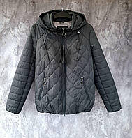 Демисезонная женская стеганная куртка MANGELO 48,50,58р.р., фабричное качество, замеры в описании