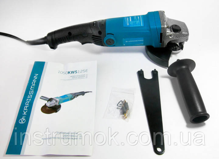 Болгарка KRAISMANN 1050-KWS-125Е (регулятор оборотов)