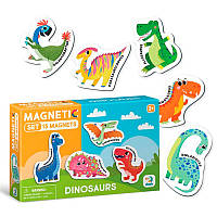 Набір дитячих магнітів "Динозаври" Dodo 200257