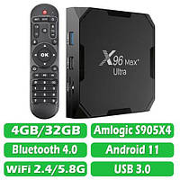 Смарт ТБ-приставка X96 MAX Plus Ultra 4/32Gb